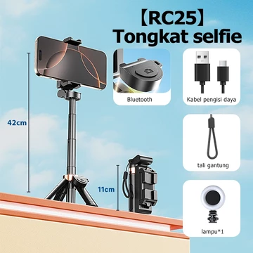 Tongsis Selfie Tripod 3 In 1 Extendable Grip Tripod Mini Selfie Stick Tongsis Tripod Bluetooth