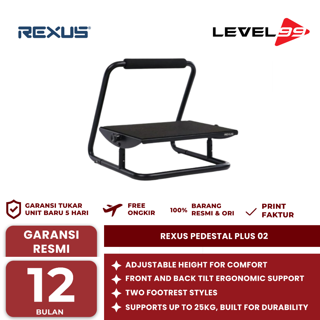 Jual Rexus Pedestal Plus 02 Ergonomic Footrest Stand | Shopee Indonesia