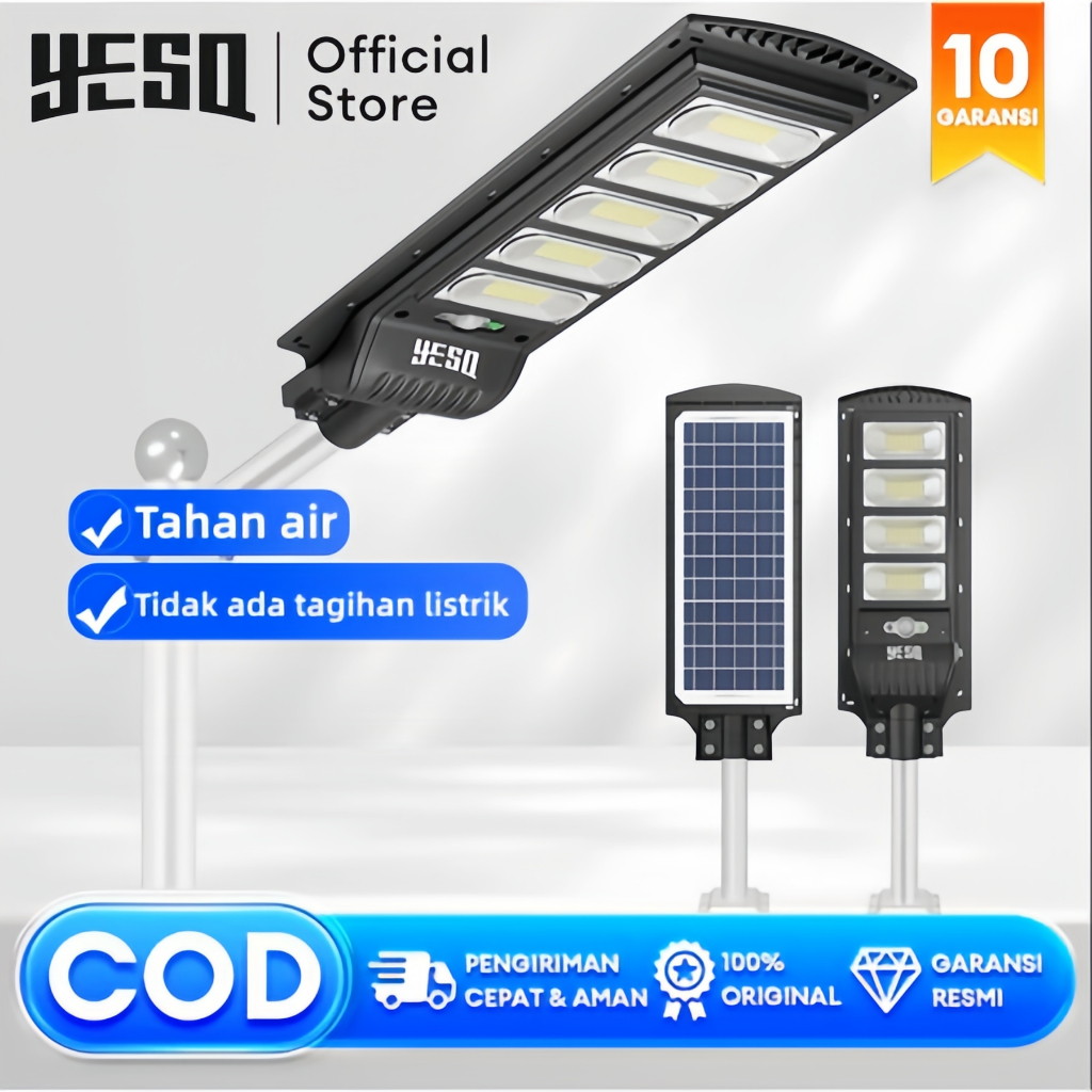 Jual YESQ Lampu Jalan Tenaga Surya Matahari 12000W Solar Smart Sensor ...