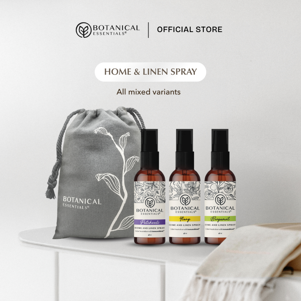 Jual Botanical Essentials - Home & Linen Spray MIX 3x60ml FREE Pouch ...