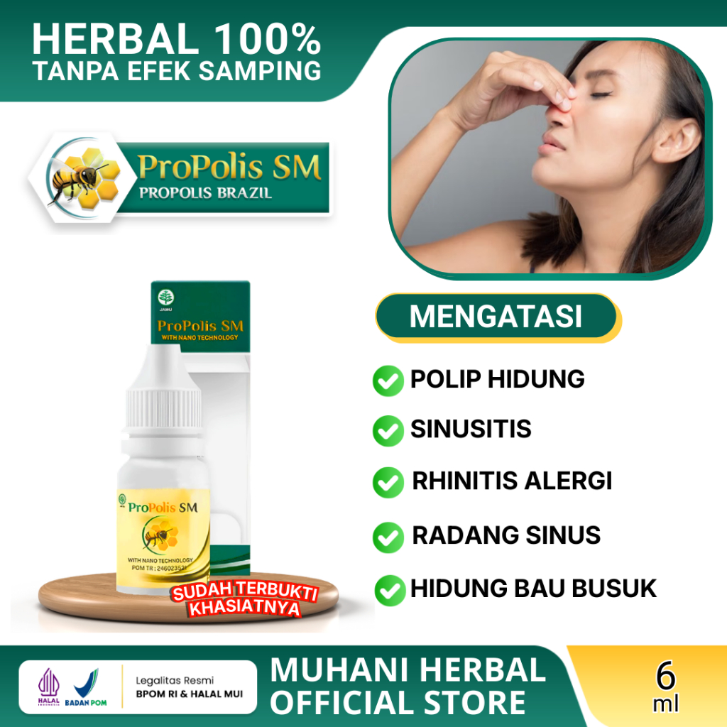 Jual Obat Sinusitis Polip Hidung Rhinitis Alergi Sinus Hidung Bau Busuk ...
