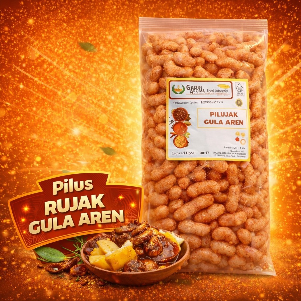 Jual Pilus Rujak Gula Aren Mahkota Snack Pilus Manis Pedas Gurih Renyah ...