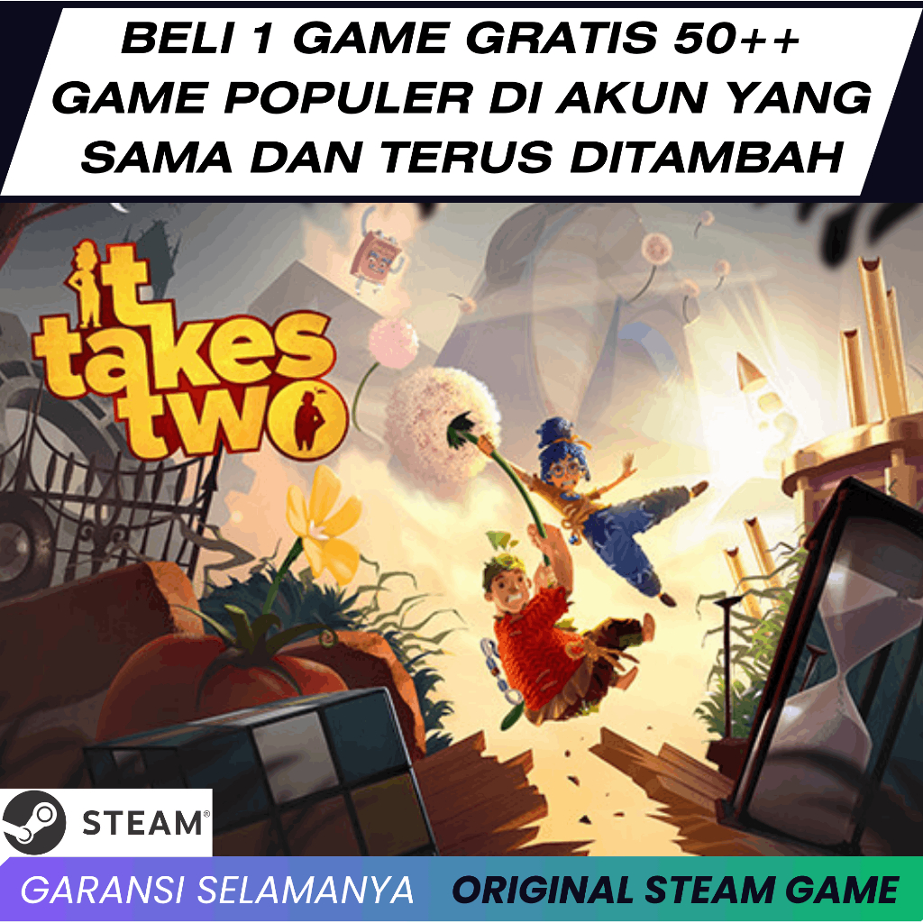 Jual It Takes Two Original Steam PC Game Bonus Semua Game | Shopee ...