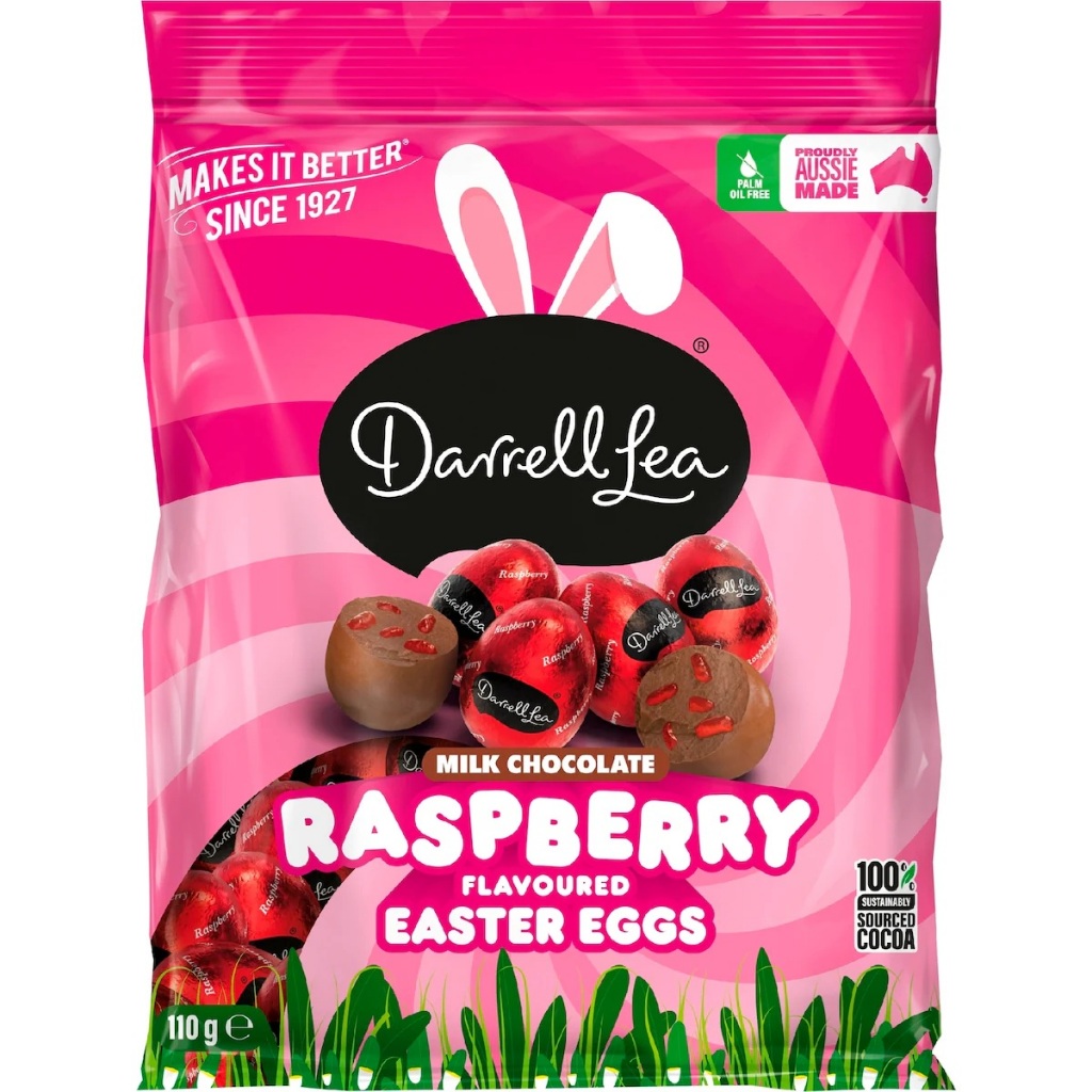 Jual Darrell Lea Milk Chocolate Raspberry Egg Australia | Shopee Indonesia