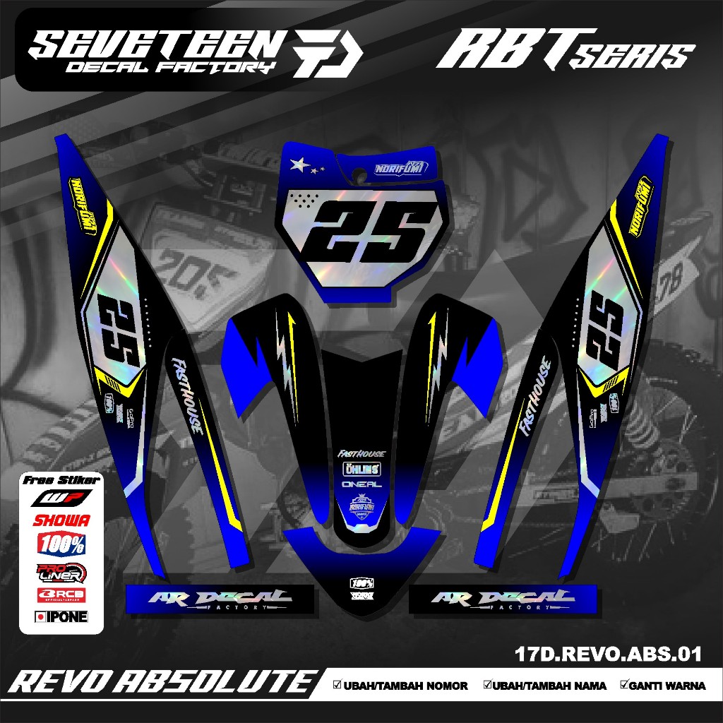 Jual Decal Stiker REVO ABSOULUTE REVO ABS 110 Sticker Variasi Striping ...