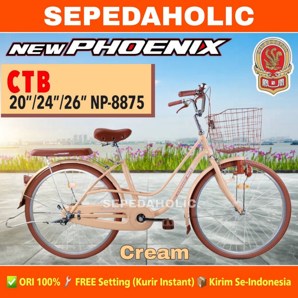 Jual Sepeda Keranjang Dewasa Remaja PHOENIX NP 8875 8870 City Bike ...