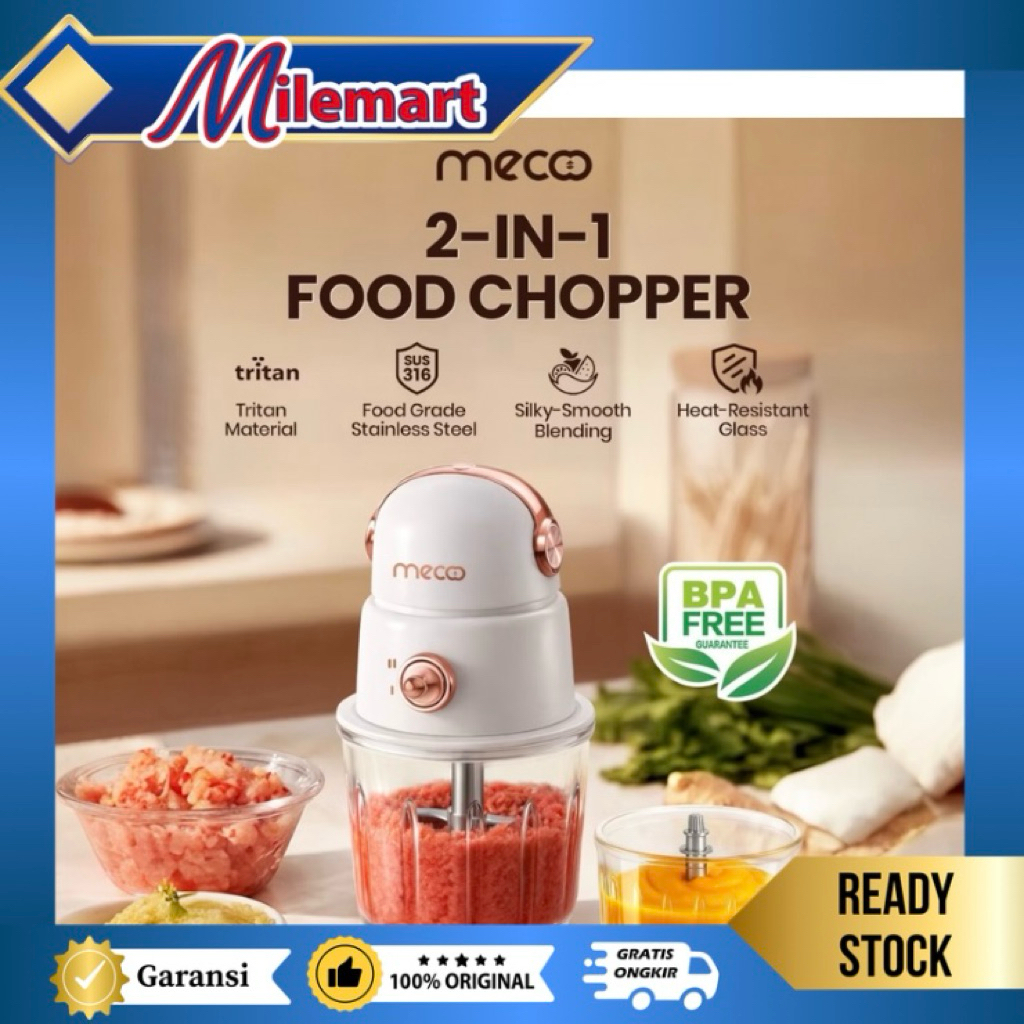 Jual MECOO Aesthetic MINI Chopper 2in1 / Mini Chopper 2in1 | Shopee ...