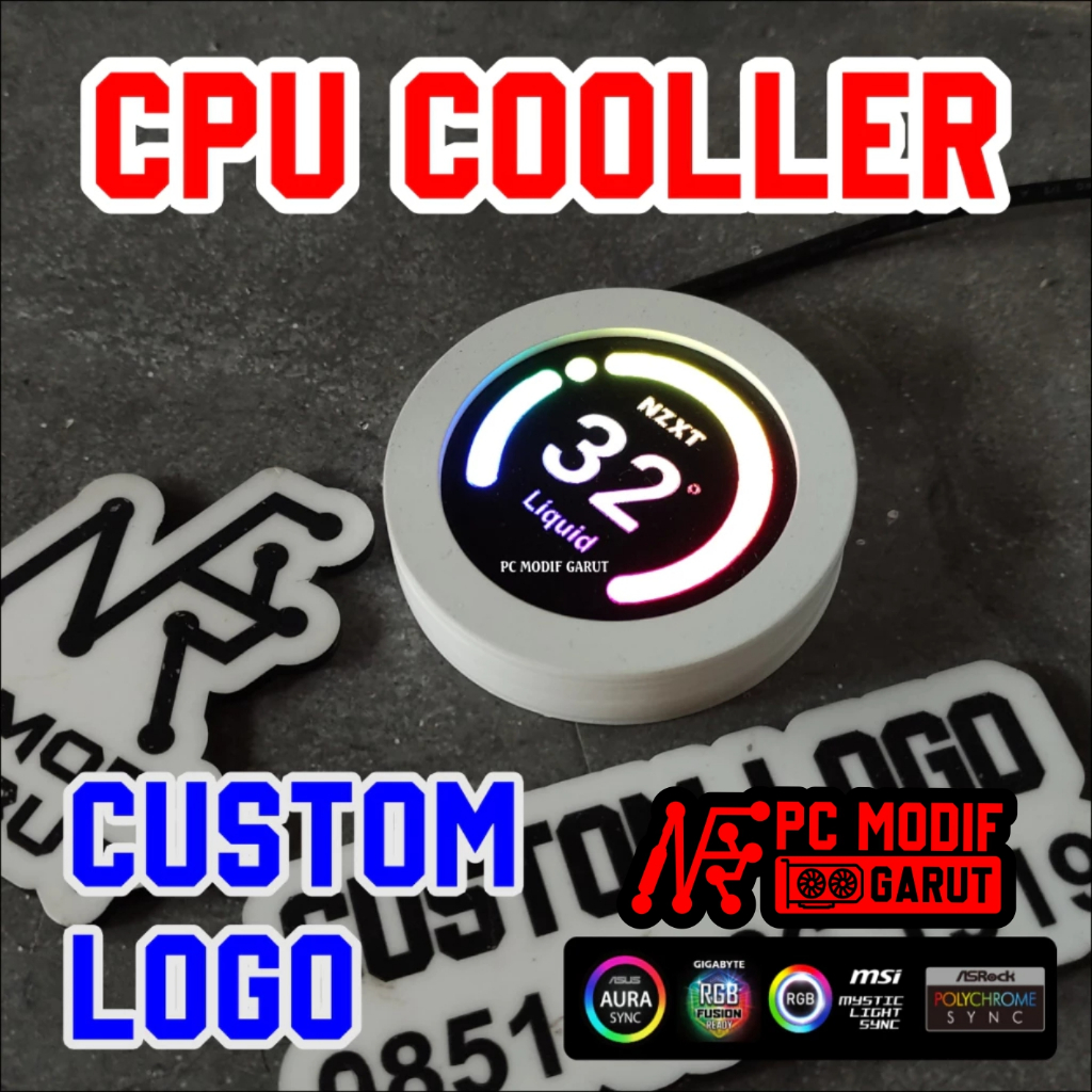 Jual cover cpu cooling cpu cooler custom logo led argb | Shopee Indonesia