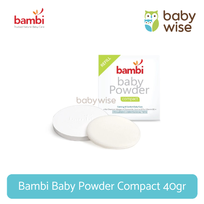 Jual Bambi Baby Powder Compact 40gr | Shopee Indonesia
