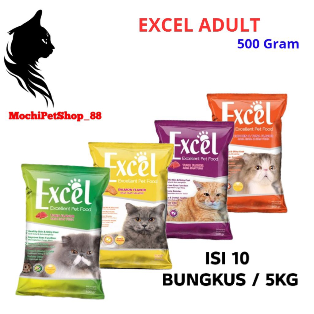 Jual Excel Cat Food Isi 10 Bungkus ( 5 KG ) | Shopee Indonesia