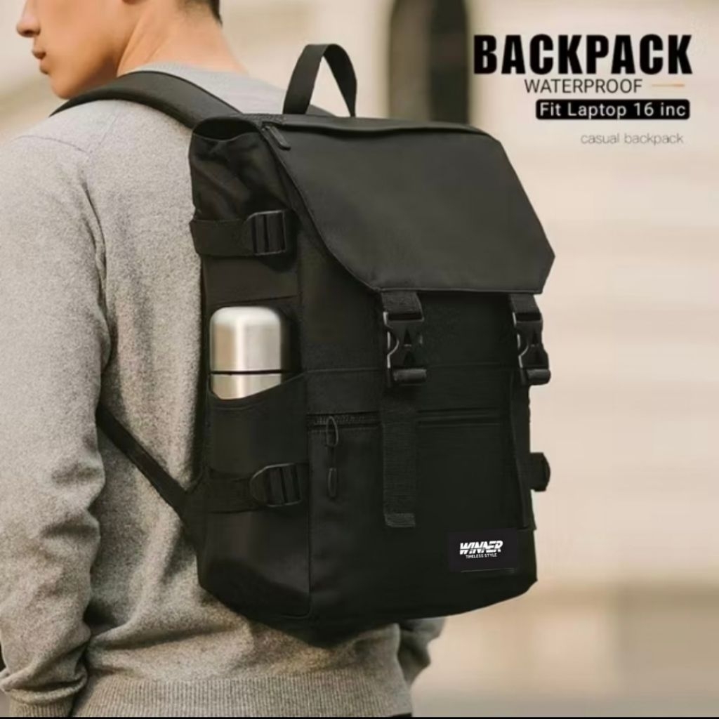 Jual Tas Ransel Laptop Pria Tas Sekolah Kuliah Kerja Backpack Pria ...