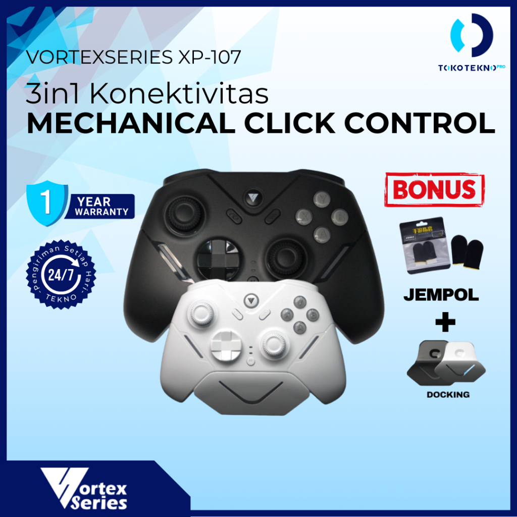 Jual VortexSeries Vortex XP-107 / XP107 Gamepad Wireless 1000Hz Polling ...