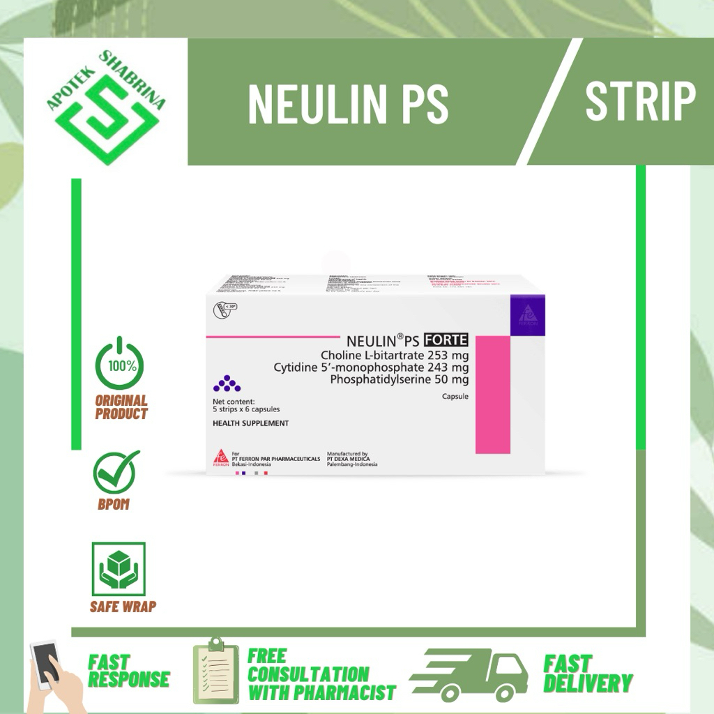 Jual Neulin PS FORTE isi 6 kapsul / SUPLEMEN PENDERITA STROKE / BRAIN ...