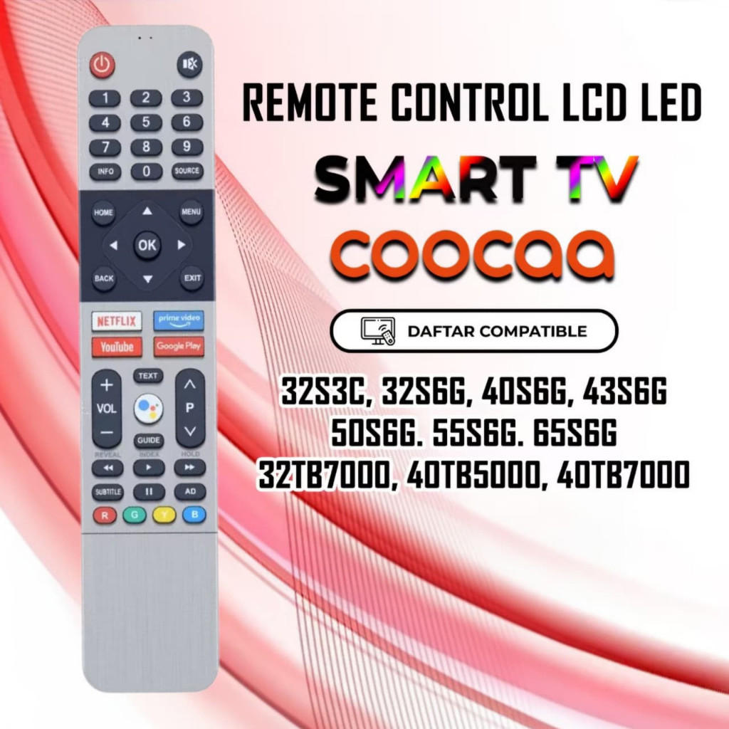 Jual REMOT REMOTE TV COOCAA ANDROID LED SMART TV 32S3N 40S3N 43S3N ...