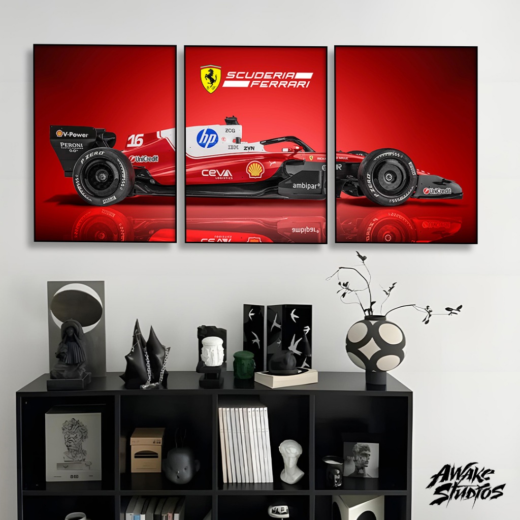 Jual Poster Frame Formula 1 Car 3 Pcs – Dekorasi Kamar / Ruang Tamu ...