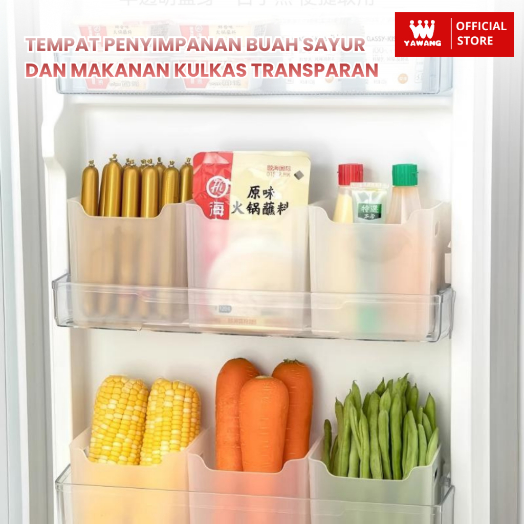 Jual YAWANG Indonesia Box Pintu Kulkas Kotak Penyimpanan Makanan Kulkas ...