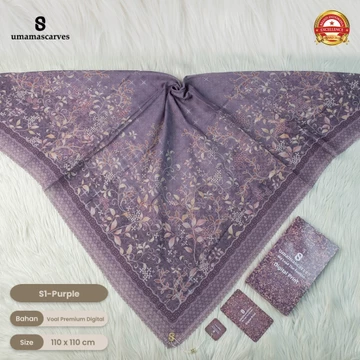Umamascarves Hijab Box Digital Scarves V.20 Dan Tepi 3d (Tidak Free Brooch)