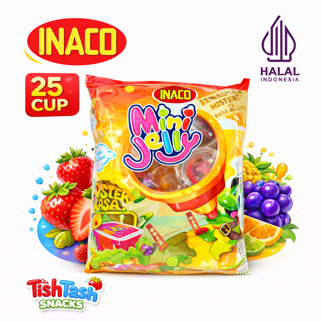 Jual Inaco Mini Jelly Juice Nata De Coco 25 + 2 Cup Mistery - Puding ...