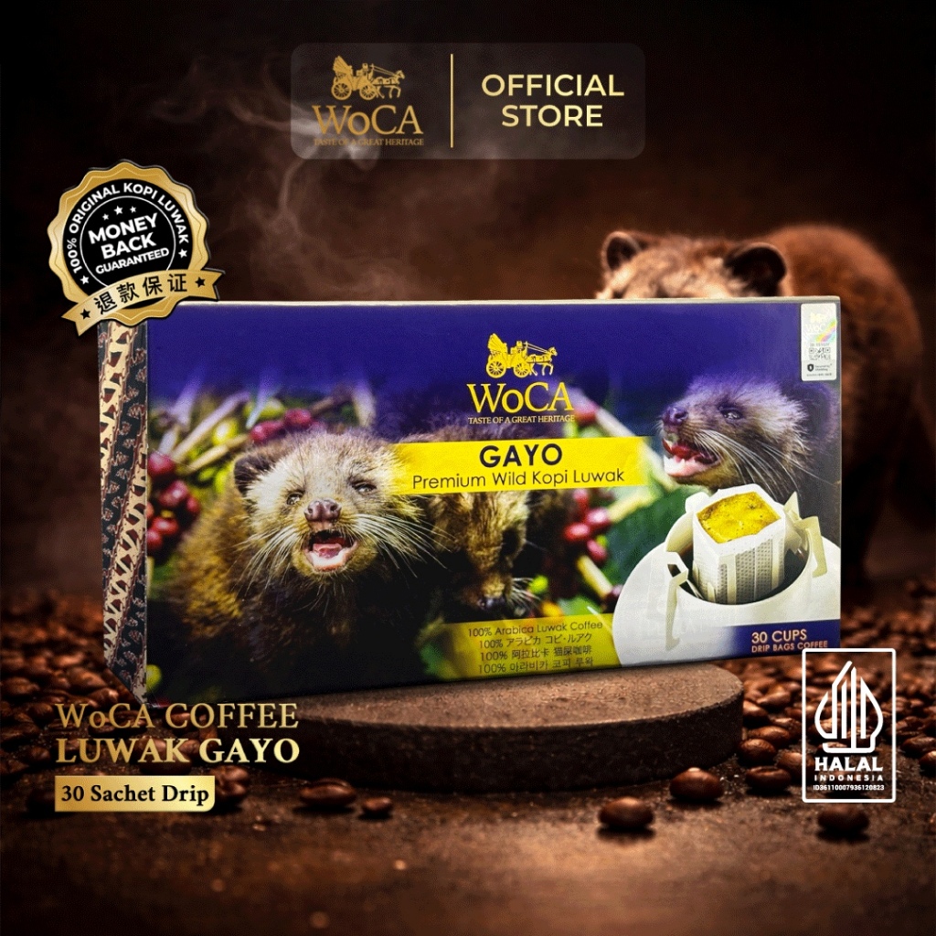 Jual WoCA Kopi Luwak Gayo 30 SD | Shopee Indonesia