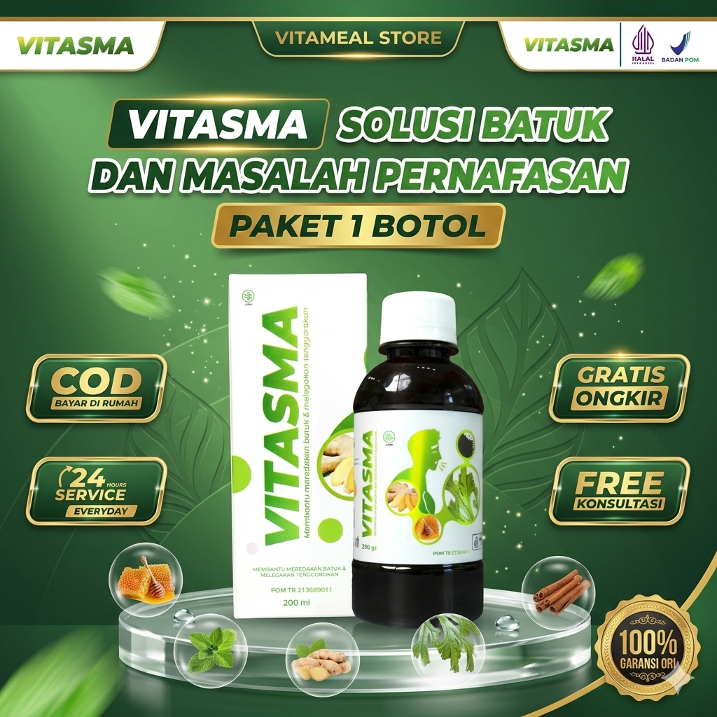 Jual VITASMA Madu Herbal Alami Dengan Ekstrak Rimpang Jahe dan Daun ...