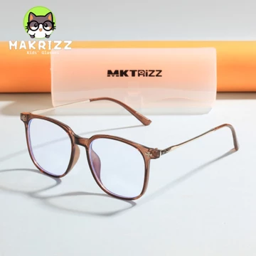 MAKRIZZ Kacamata Retro Photochromic Anti Radiasi Blueray 3in1 Oversize Wanita Pria Minus Hitam