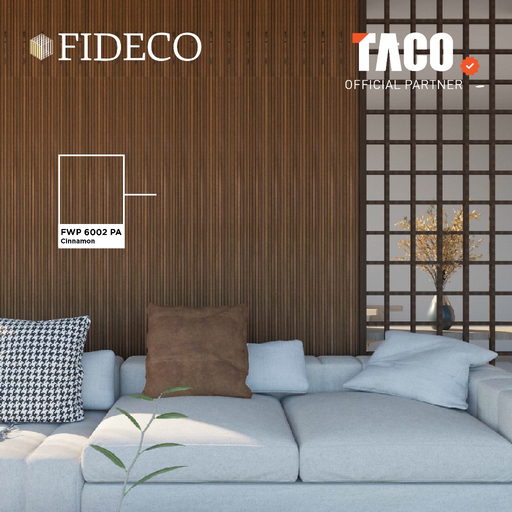Jual TACO FIDECO WPC 3D Wall Panel Small Waves Motif Kayu Per 1 Lembar ...