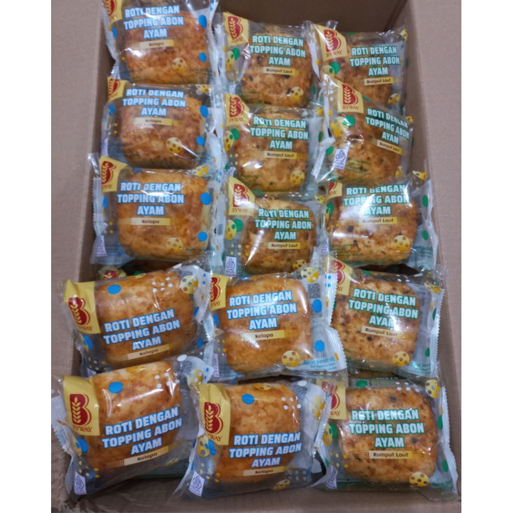 Jual Byway Roti Dengan Topping Abon 1 dus isi 60pcs bisa di Mix ...