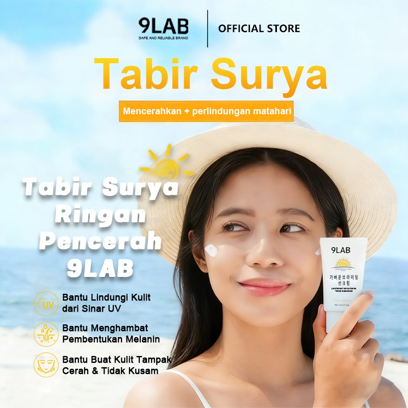 Jual BPOM 9LAB [IN VIVO & NON COMEDOGENIC SUNSCREEN TESTED] Triple Care ...