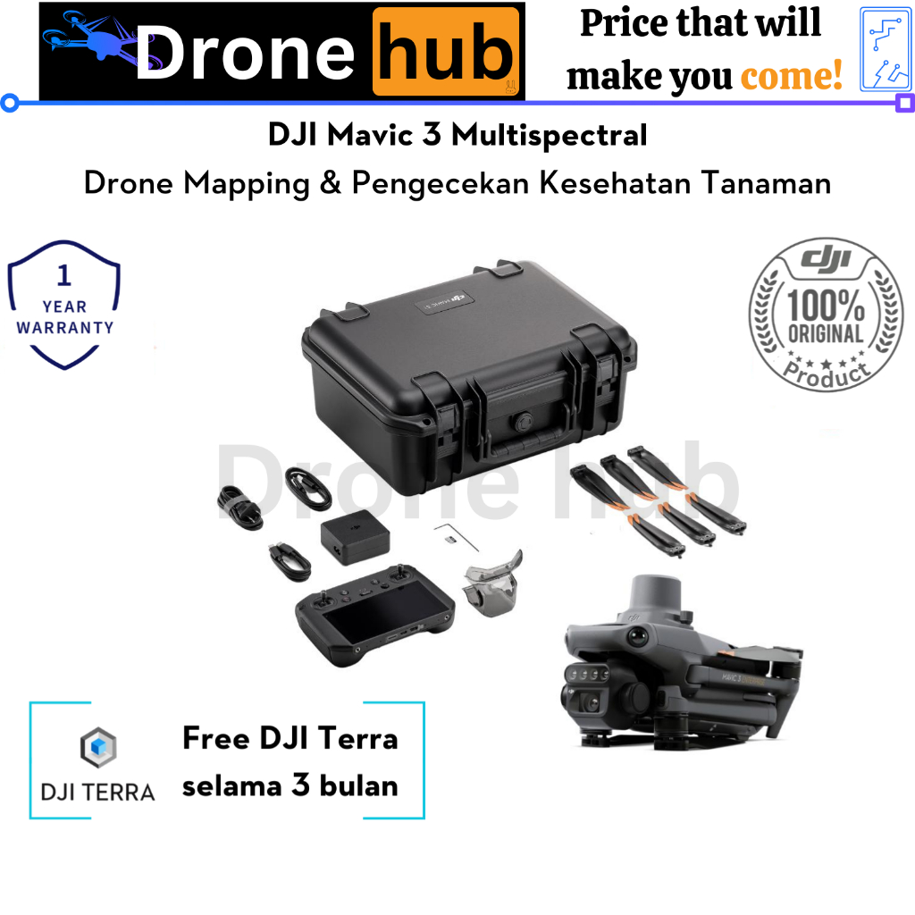 Jual DJI Mavic 3 Multispectral Drone Mapping Pemetaan Hutan Pertanian ...