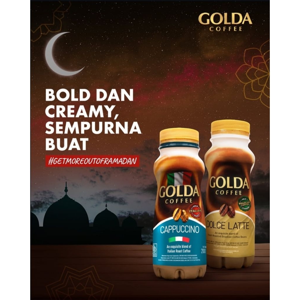 Jual GOLDA COFFE BOTOL 200 ML X 12 (1 KRAT) | Shopee Indonesia