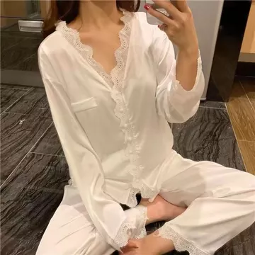 Baju Tidur Wanita Setelan Piyama Wanita Setelan Piyama Pendek Wanita Set Piyama Satin Home