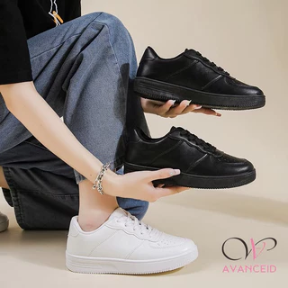 AVANCEID JINNIE LAURA Sepatu Sneakers Wanita Korea Simpel Polos Putih