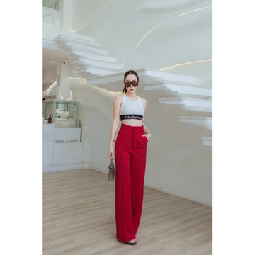 TokoBestieKu Zen Polos Celana Kulot Bangkok Premium Import Celana Kerja Mewah Hitam Import