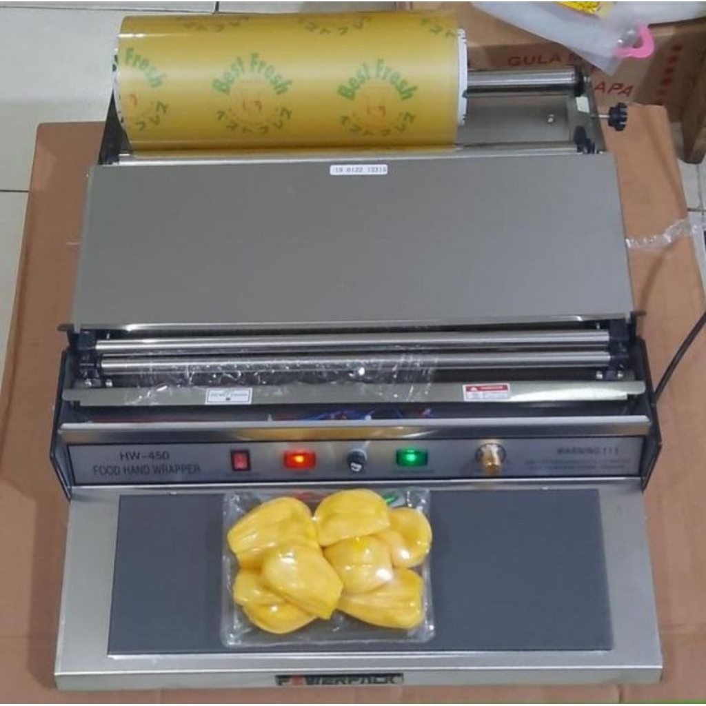 Jual HW-450 powerpack mesin wrapping plastik buah serbaguna | Shopee ...