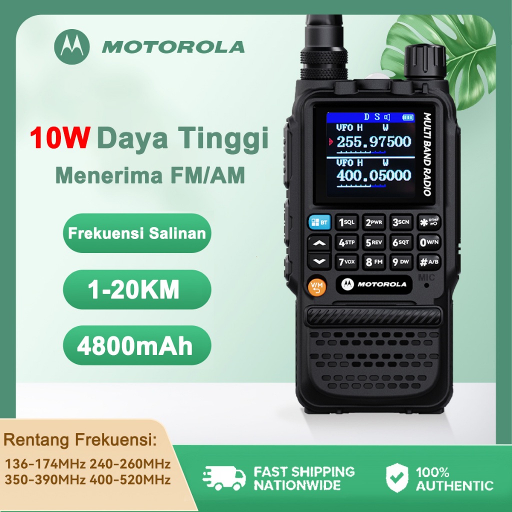 Jual Motorola GP360 Walkie Talkie Two Way Radio Jarak Jauh 20KM Daya ...