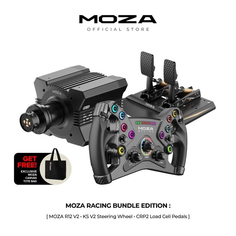 Jual MOZA Racing R12 V2 DD Wheel Base with KS Open Wheel & CRP2 Pedal ...