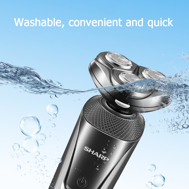 Jual Sharp shaver for men Electric Shaver Rotary Razor 3 in 1 Facial ...