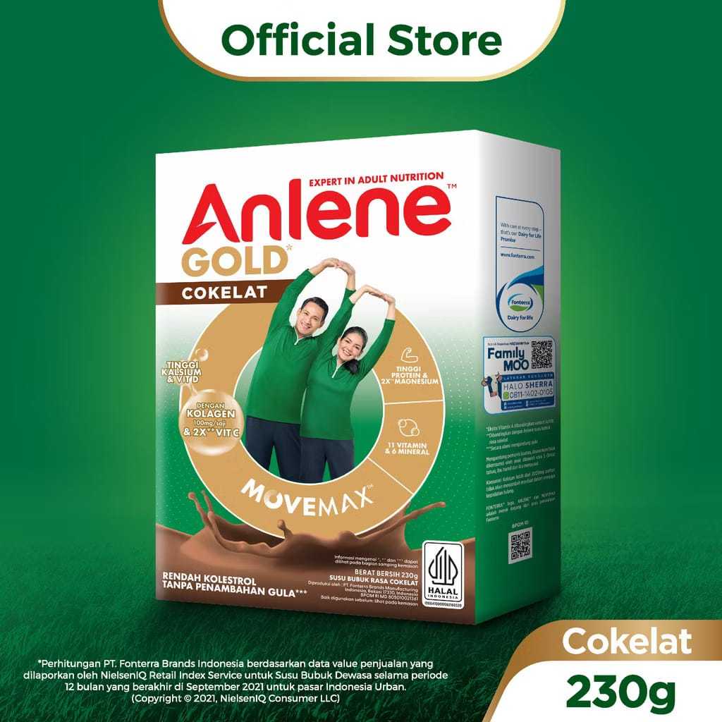 Jual Anlene Gold MOVEMAX Coklat, 230gr | Shopee Indonesia