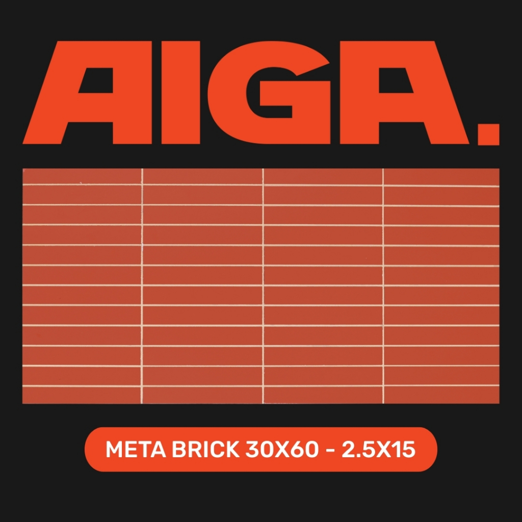 Jual AIGA Meta Brick 30x60 (2.5x15) Pre-cut Tiles | Shopee Indonesia