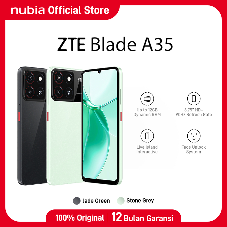 スマートフォン本体 ZTE Blade A35 64GB ROM 12GB RAM ZTE BLADE A35 (12GB RAM 64GB STORAGE)