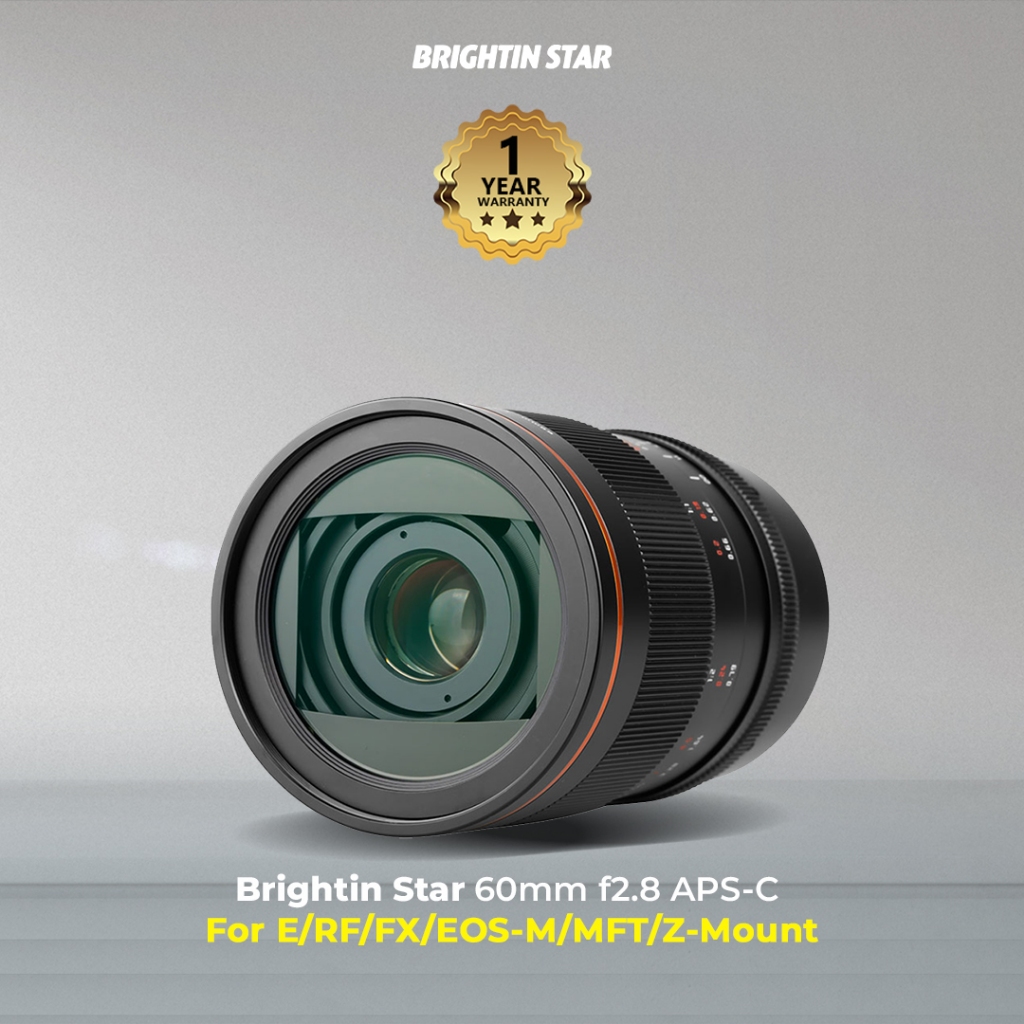 Jual Brightin Star Lens MF 60mm F2.8 APSC for Sony E-Mount/Nikon Z ...