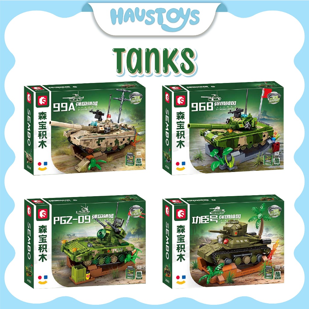Jual Sembo Iron Military Mini Tank Bricks Building Block 203200 ...