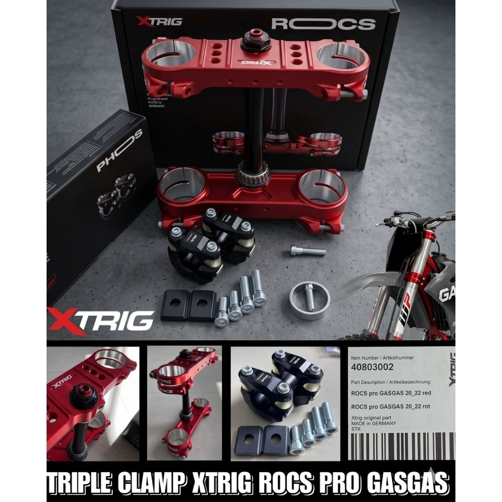 Jual triple clamp xtrig rocs pro ktm husqvarna gasgas | Shopee Indonesia