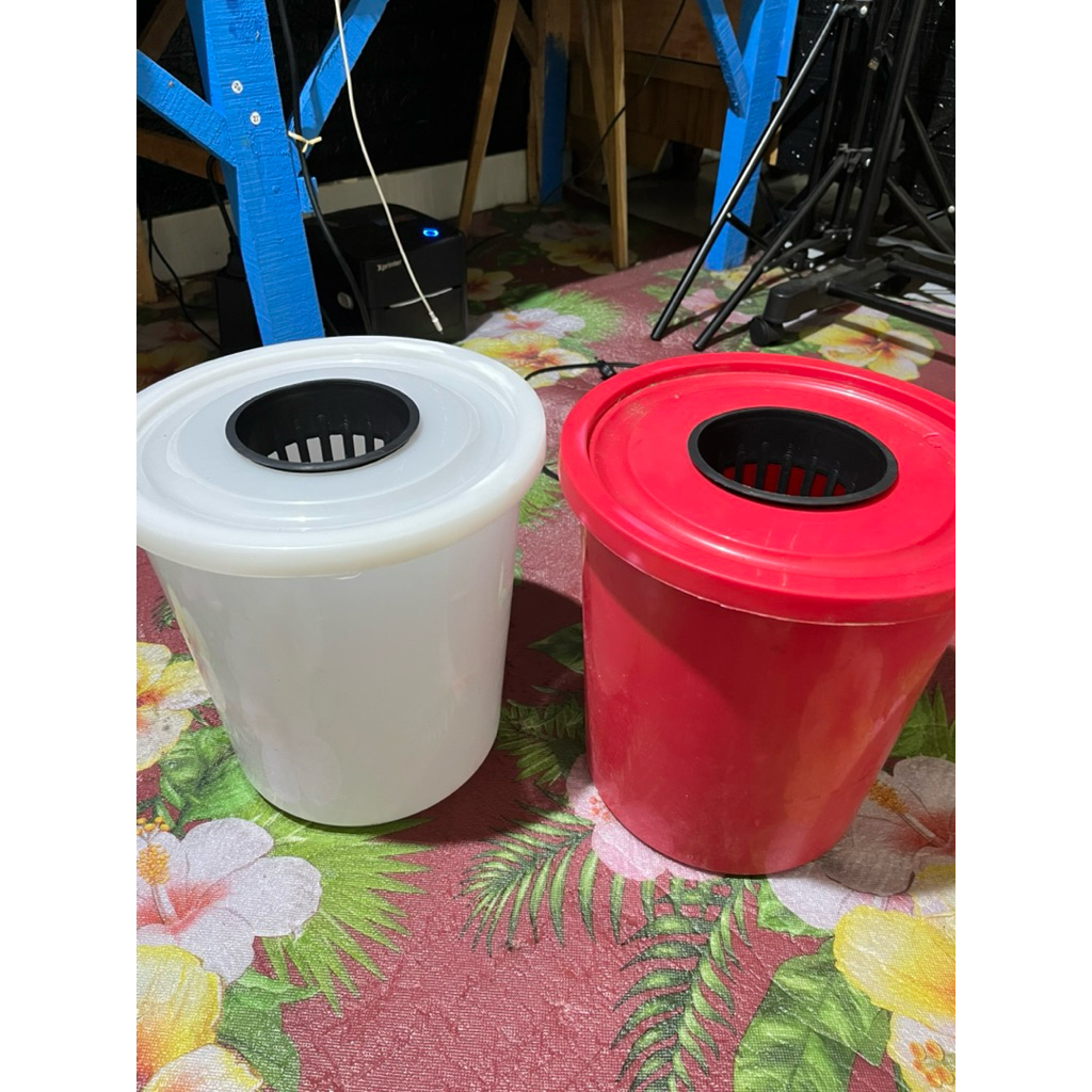 Ember Pot Hidroponik Eskrim 8 Liter | Net Pot 10cm | Untuk Tanaman Hias | Tanaman Cabai