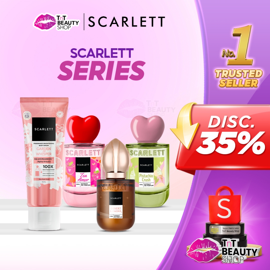 SCARLETT Shower Scrub | Body Lotion | Serum | Toner | Essence | SCARLET SERIES | TnT Beauty Shop