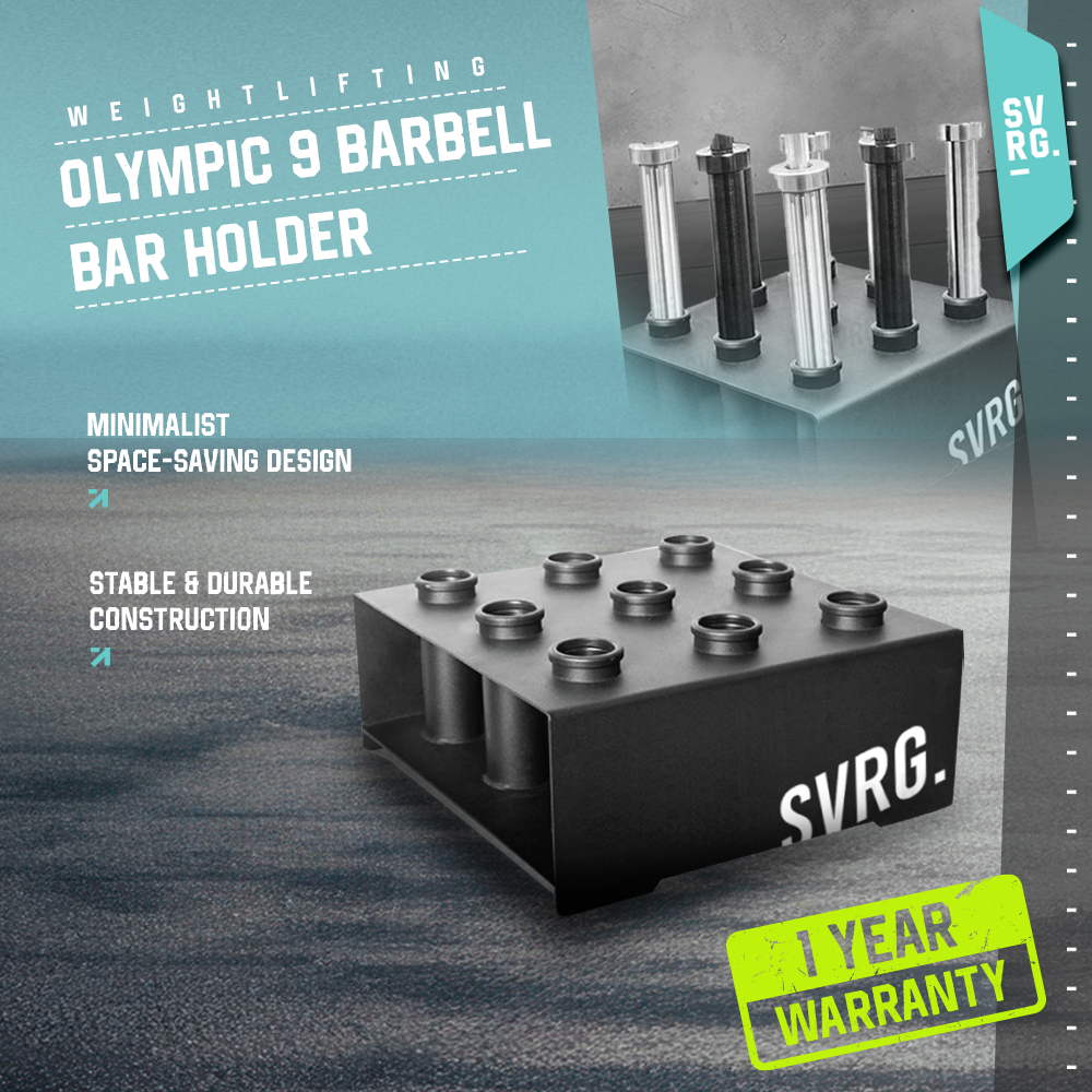 Jual SVRG Olympic Barbell Bar Holder Stand - Barbel Rak - Bars rack ...