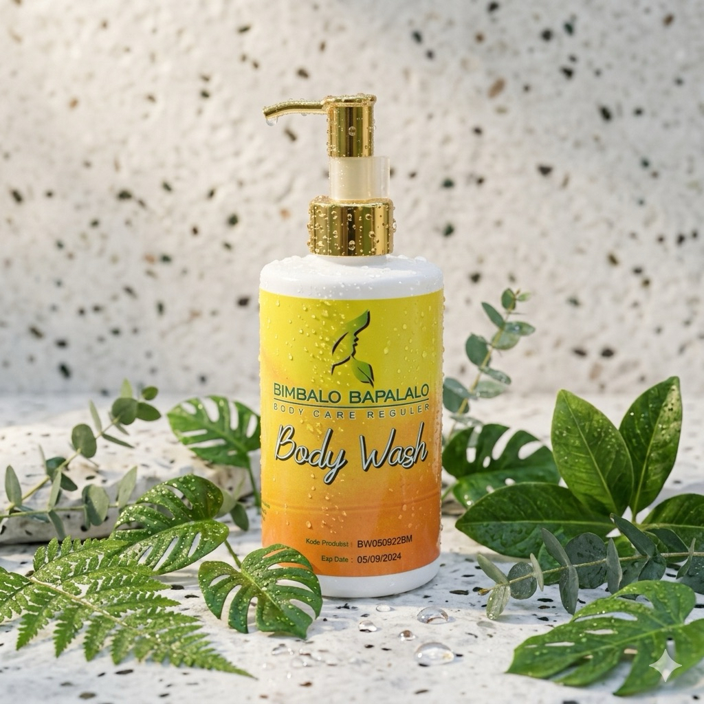 1pcs BODY WASH REGULER sabun mandi pencerah tubuh bebas jerawat punggung (250ml)
