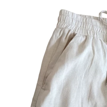 ANK* Women Linen Wide Leg Pants In 2 Colour Celana Kulot Wanita Branded Celana Kulot Wanita