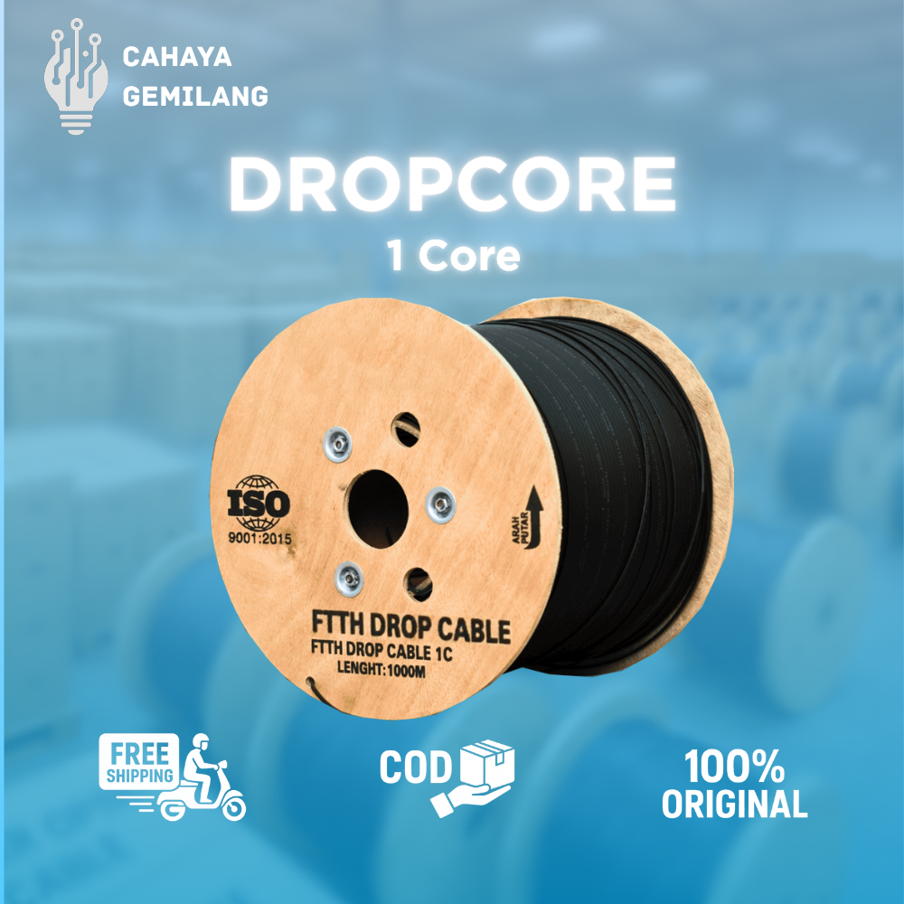 Jual Dropcore 1 Core 2 Core 4 Core 6 Core 3 Seling 1000M | Kabel Fiber ...