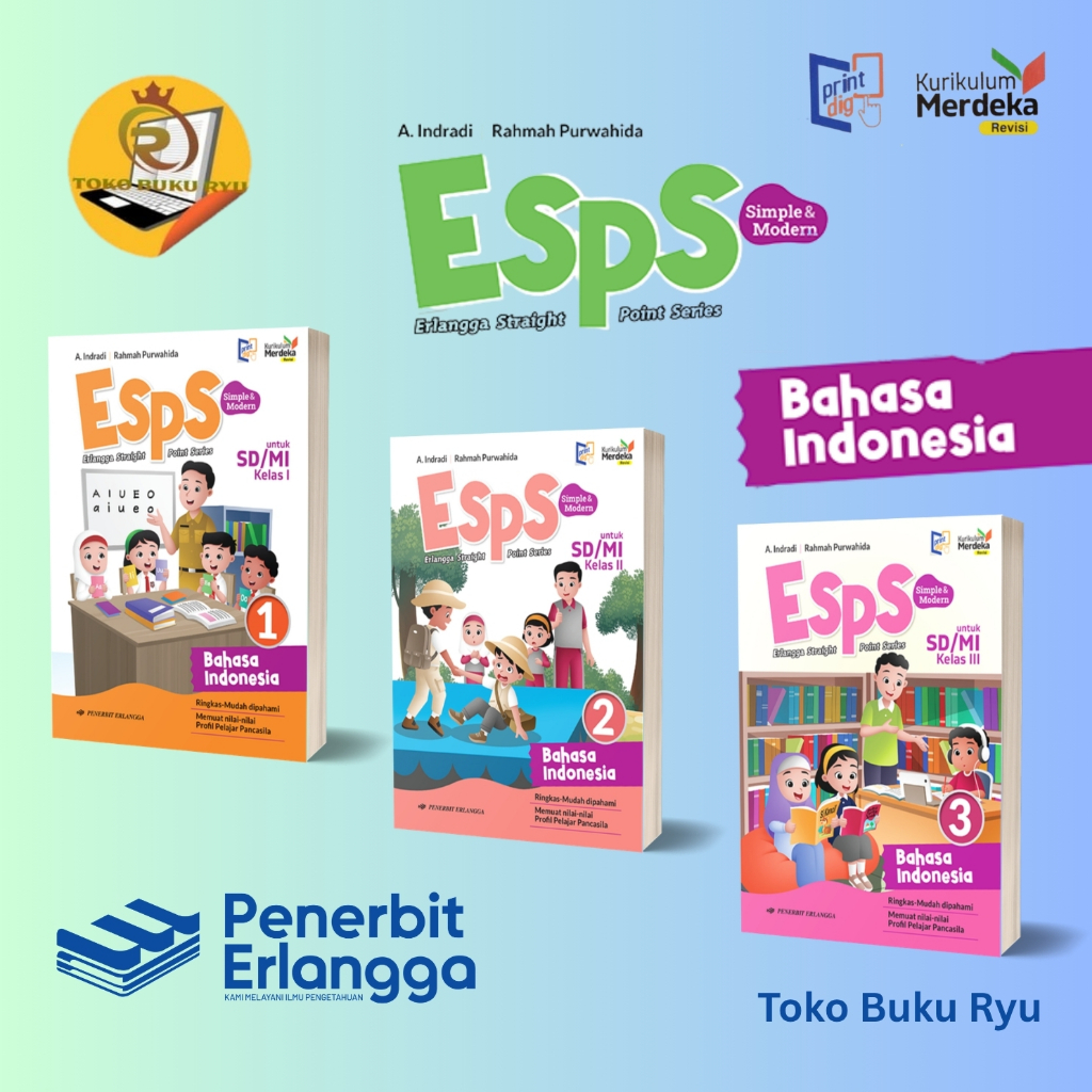 Jual Buku ESPS Bahasa Indonesia Kelas 1 2 3 4 5 6 SD Merdeka Revisi ...